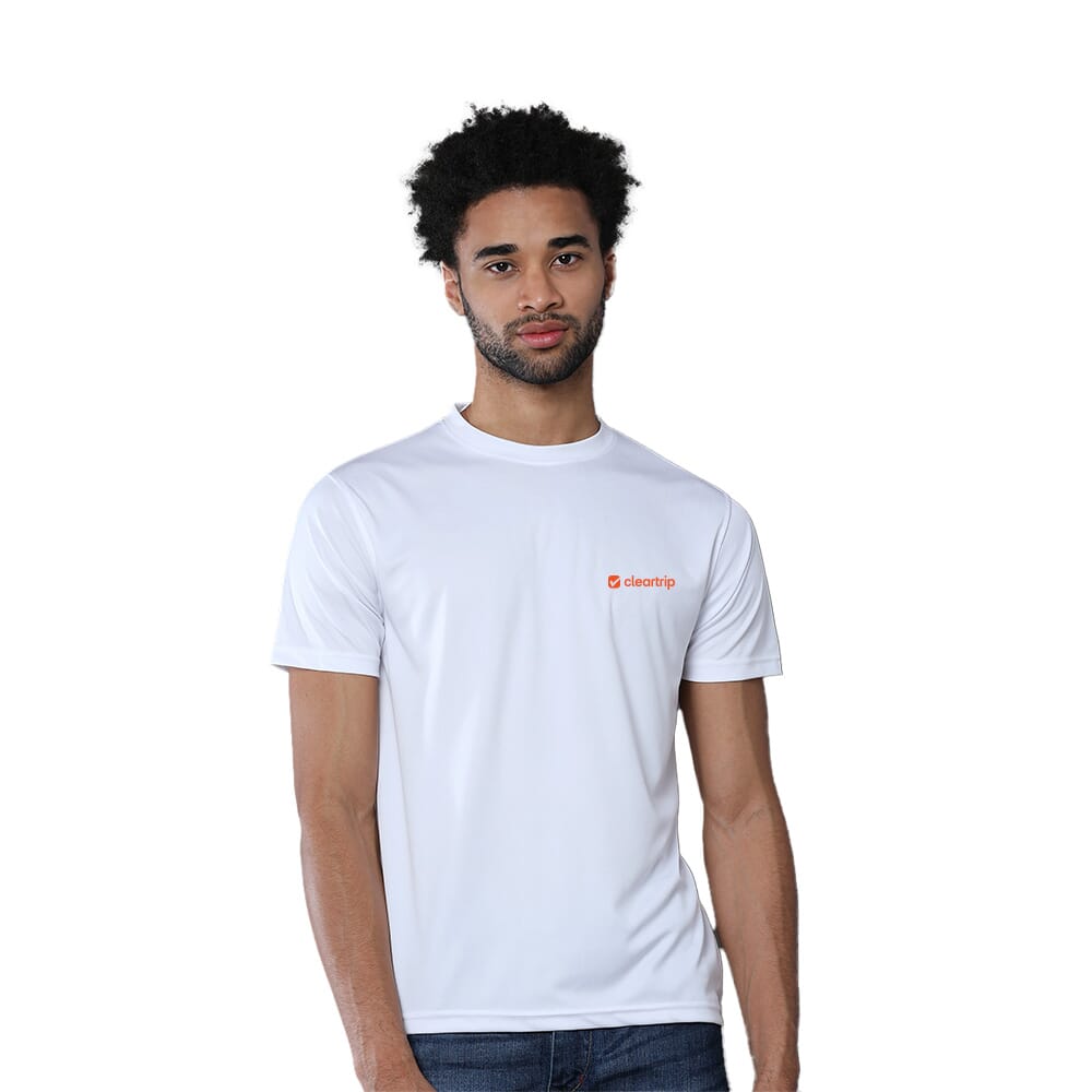 Greys&Blues Mobilitee Round Neck T-Shirt- White